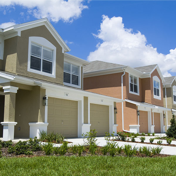 Exterior view of houses