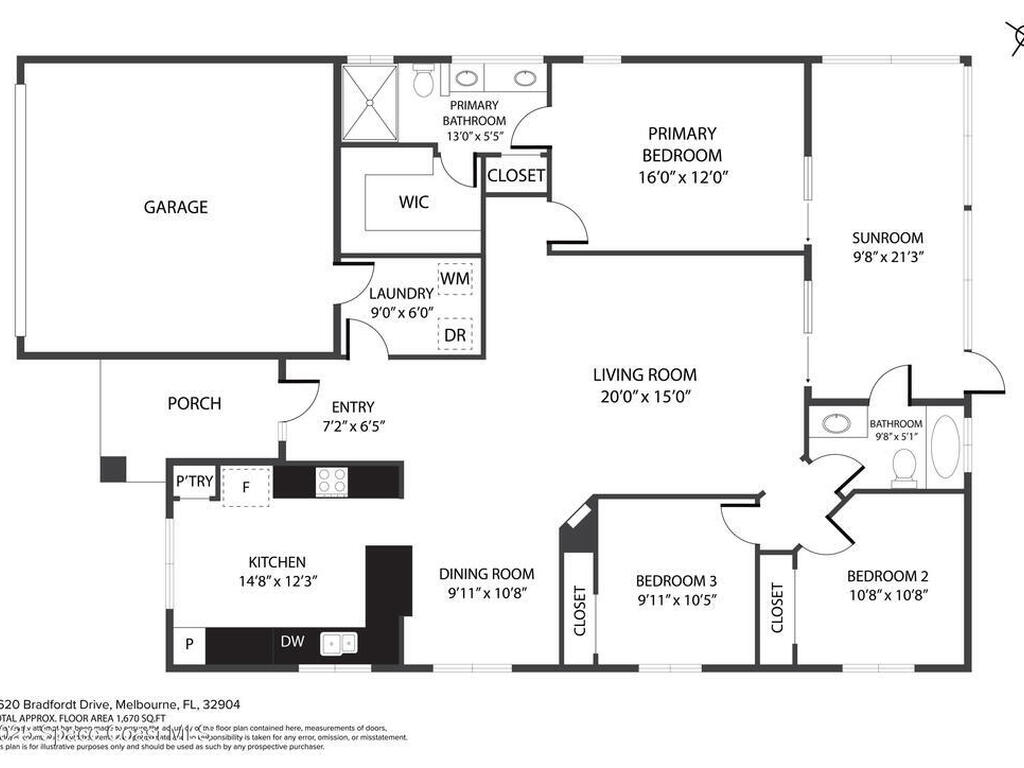 2620 Bradfordt Drive, Melbourne, FL 32904