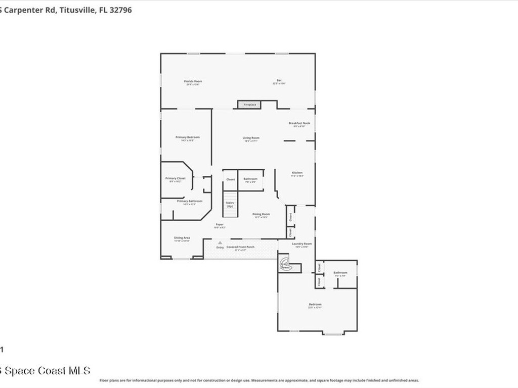 1335 S Carpenter Road, Titusville, FL 32796